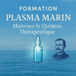 Formation Plasma Marin : Femme consultant un module e-learning sur le Plasma Marin