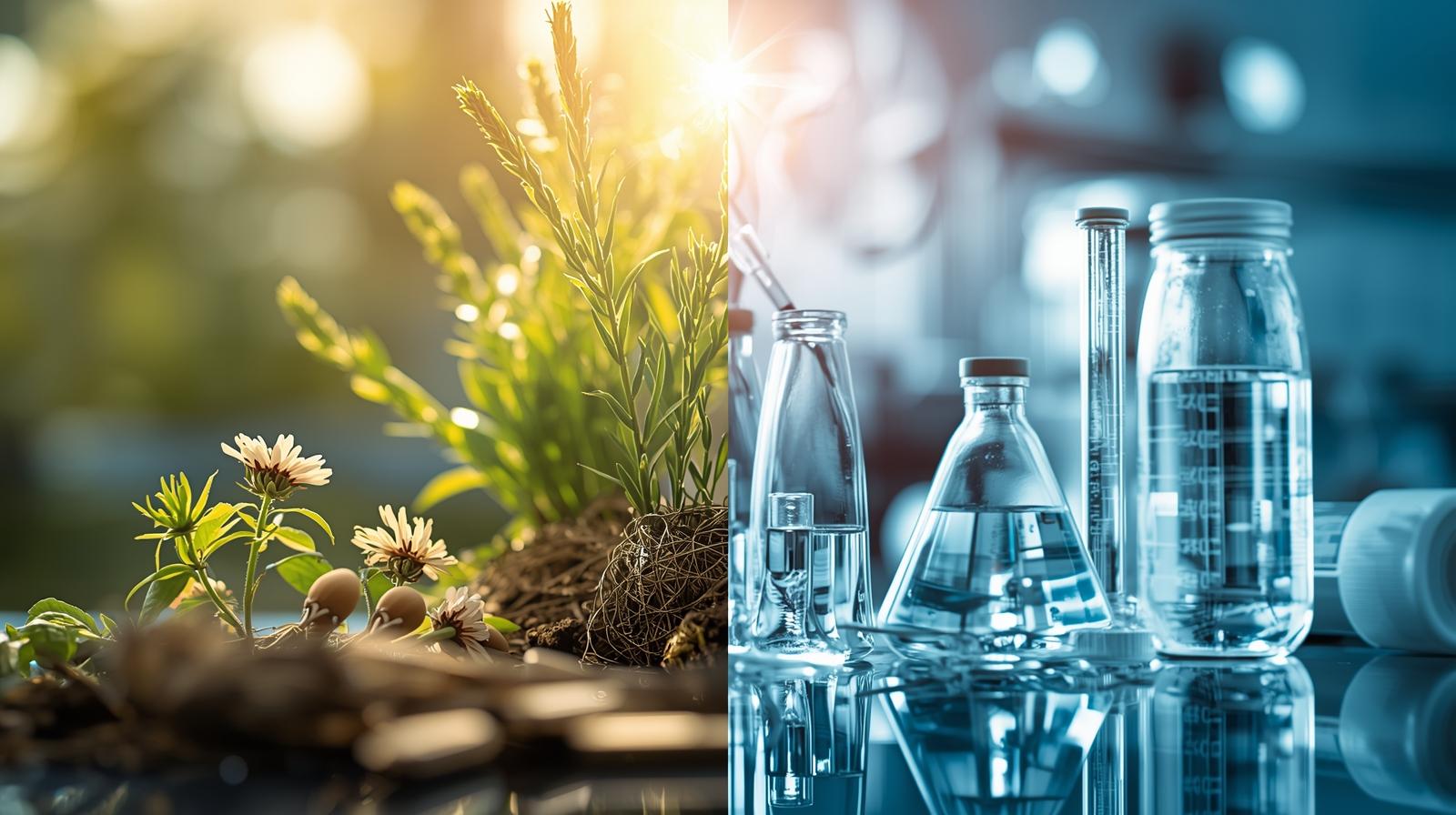 Illustration symbolique du lien entre le soin technologique et le respect du vivant pour une santé globale.