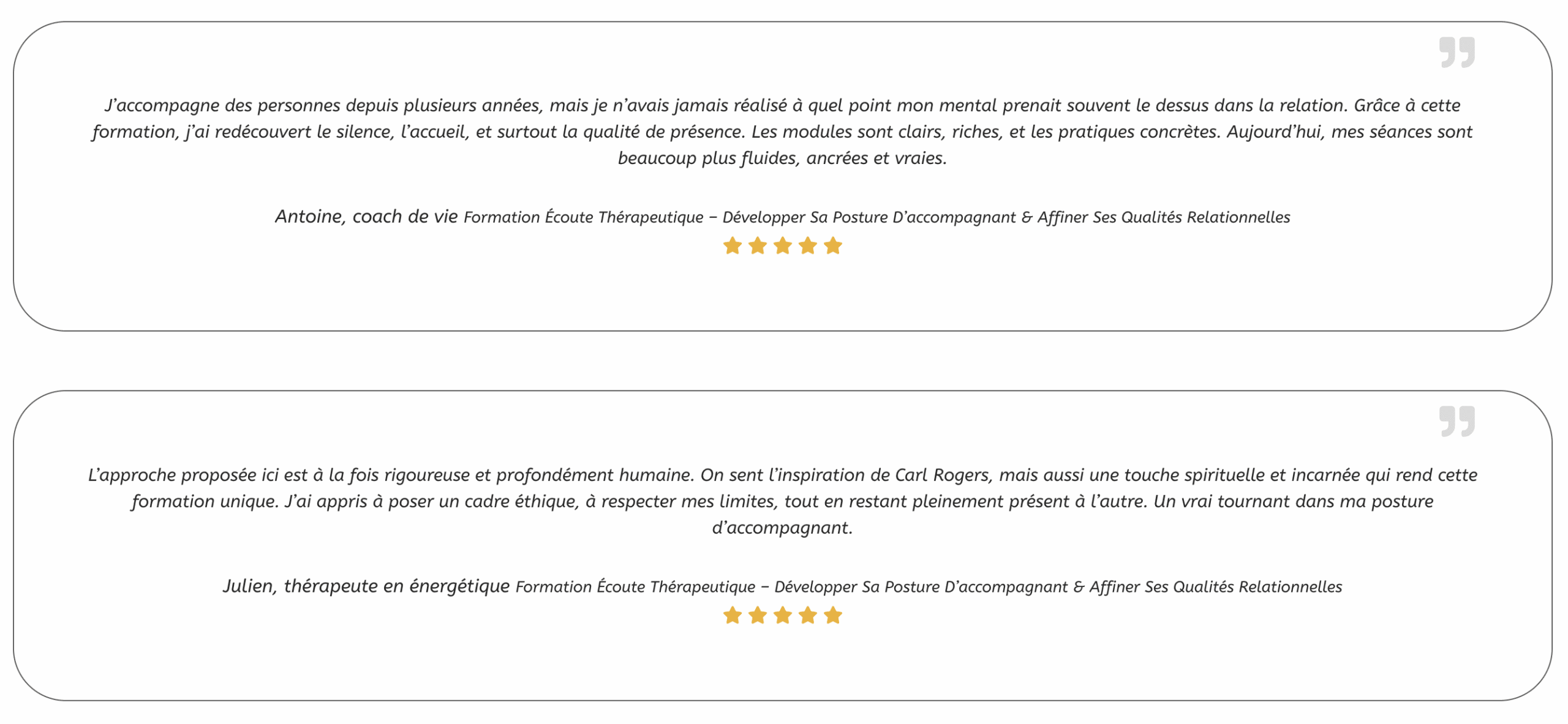 coach de vie Formation Écoute Thérapeutique 